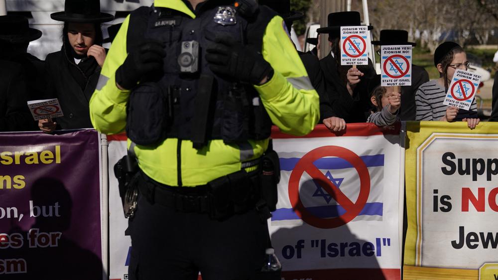 Antisemitismus: Antiisraelische Kundgebung in Washington, D. C., am 14. November. Laut ADL standen im vergangenen Jahr viele antisemitische Vorfälle im Zusammenhang mit Israel-Hass.