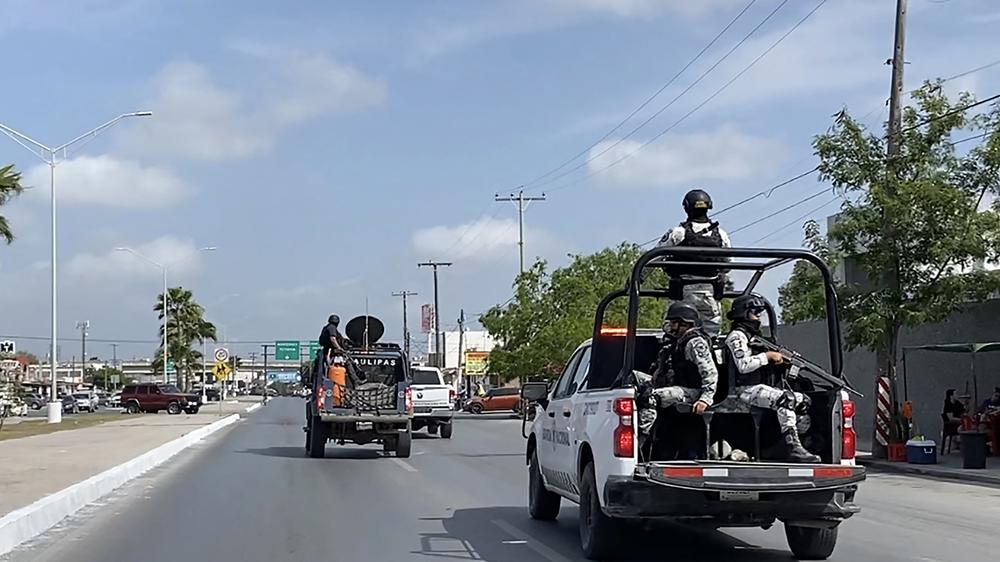 Mexiko: Mitglieder der mexikanischen Nationalgarde nach der Entführung und Ermordung von US-Amerikanern in Tamaulipas am 7. März 2023