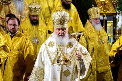 Moskau Patriarch Kirill Priester Nawalnys Totenmesse