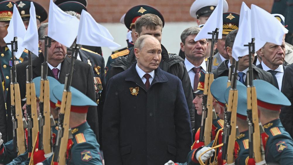 Wladimir Putin Wladimir Putin Militärparade auf dem Roten Platz 