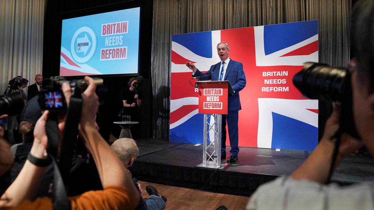 Elections in Great Britain: Poll finds the UK Reform Party ahead of the Conservative Party for the first time