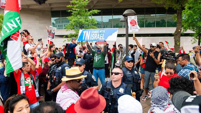 Netanjahu in Washington: Proteste vor Benjamin Netanjahus Rede vor dem US-Kongress