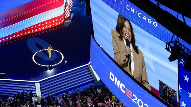 US-Demokraten: Kamala Harris &uuml;berrascht Parteitagsdelegierte mit Kurzauftritt