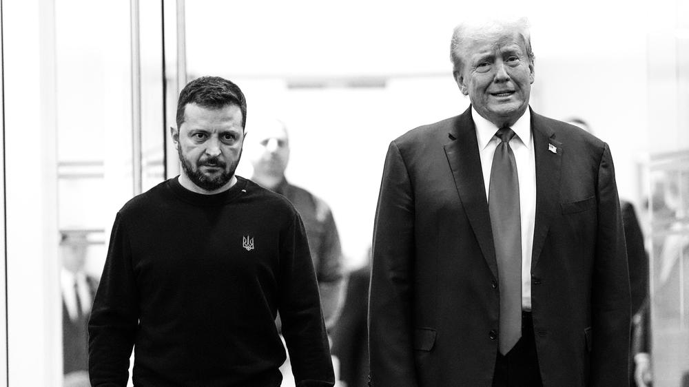 Donald Trump: Meeting in Trump Tower before the US election: Donald Trump (r.) and Ukrainian President Volodymyr Zelenskyj. It was already possible to sense what Trump's victory could mean for Ukraine - and thus for Europe.