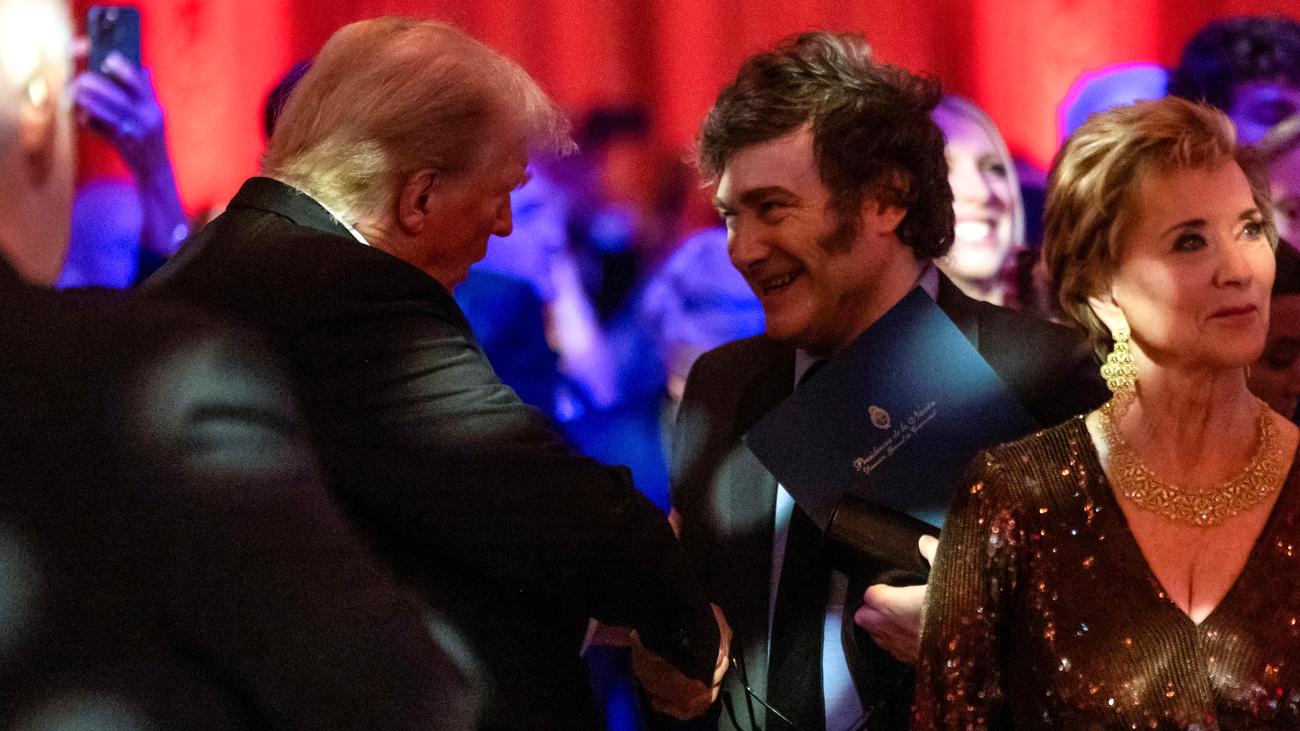 Mar-a-Lago: Donald Trump feiert Gala mit Argentiniens Präsidenten Javier Milei