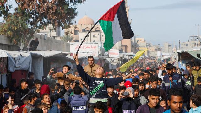 Nahost: Menschen im Gazastreifen feiern Beginn der Waffenruhe