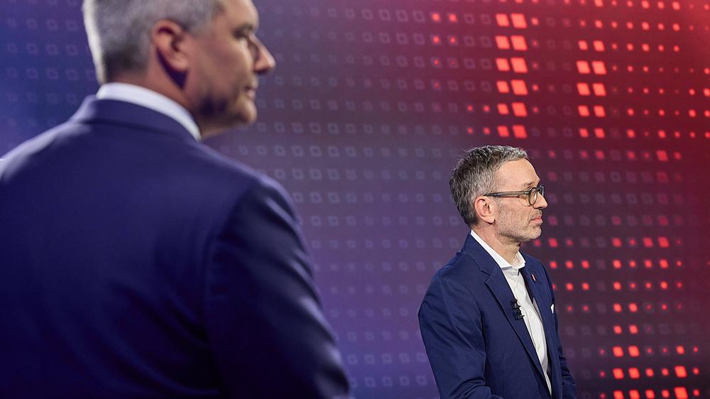 Regierungskrise in Österreich: Karl Nehammer hat seinen Rücktritt eingereicht. Folgt ihm nun Herbert Kickl (rechts)?