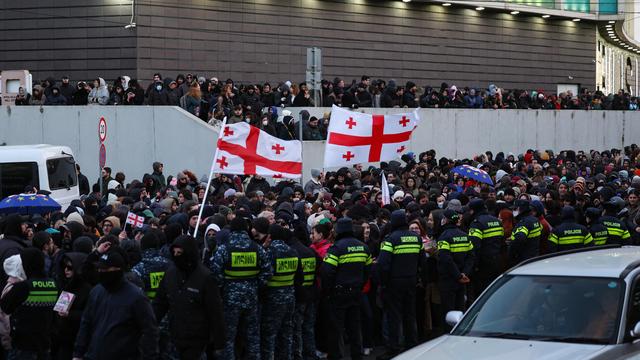 Tbilissi: Georgische Polizei nimmt Oppositionsführer bei Protesten fest