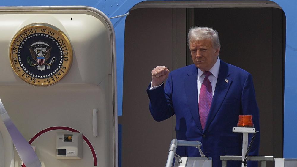  US-Präsident Donald Trump reist gegenwärtig mit der Air Force One durch mehrere Staaten im Nahen Osten.