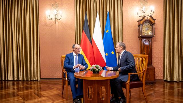 Antrittsbesuch in Polen: Donald Tusk warnt Merz vor verstärkten Grenzkontrollen
