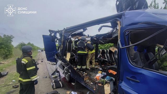 Ukrainekrieg: Ukraine meldet neun Tote durch russischen Angriff auf einen Bus
