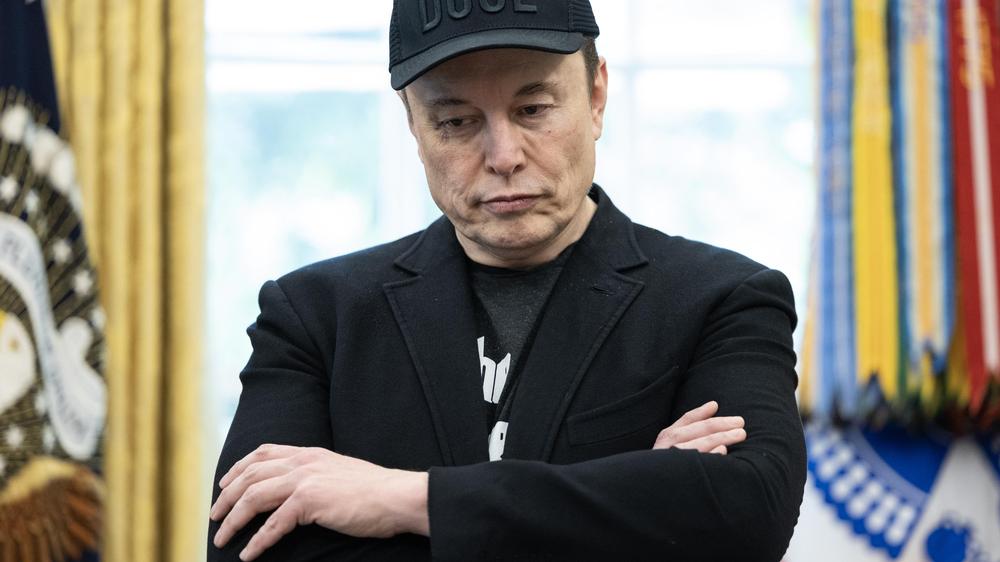  Der ehemalige US-Regierungsberater Elon Musk Ende Mai im Weißen Haus