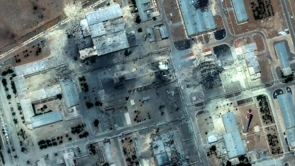  Eine von den Amerikanern zerstörte Nuklearanlage in Isfahan.