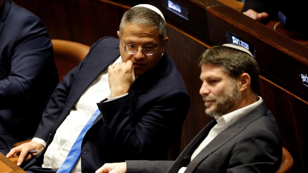  Die rechtsextremen israelischen Minister Itamar Ben-Gvir und Bezalel Smotrich wurden von mehreren westlichen Staaten mit Sanktionen belegt.