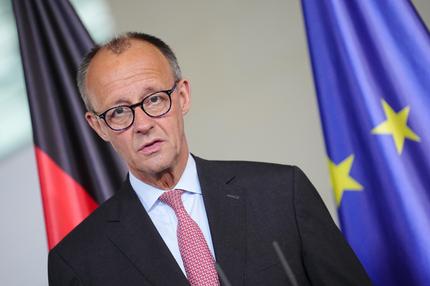 Ukrainekrieg: Bundeskanzler Friedrich Merz (CDU) gibt neben dem geschäftsführenden Ministerpräsidenten der Niederlande im Bundeskanzleramt in Berlin eine Pressekonferenz.
Aufnahmedatum
10.06.2025