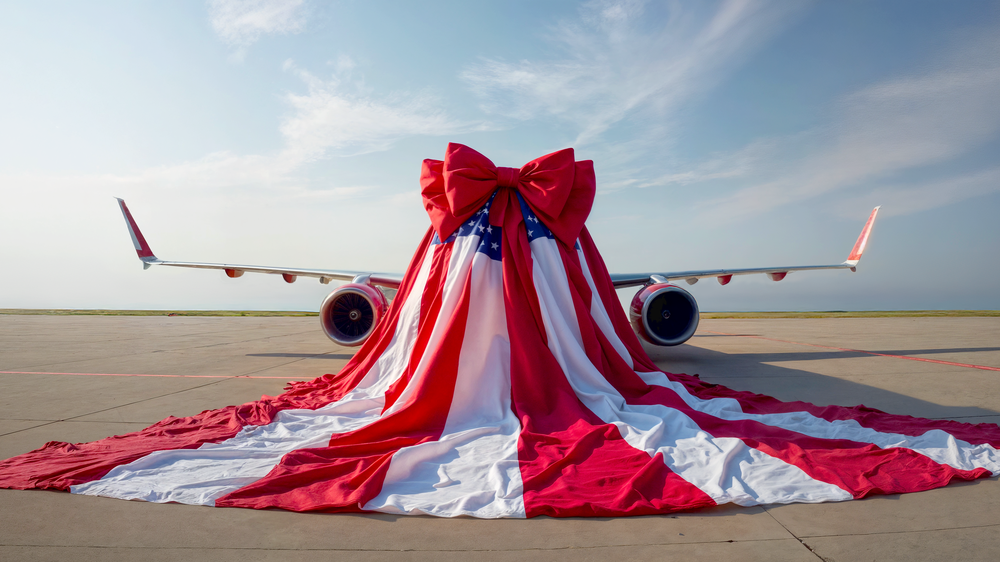 Er wäre doch "dumm", würde er das geschenkte Flugzeug nicht annehmen, sagt Donald Trump zu den Korruptionsvorwürfen gegen sich.