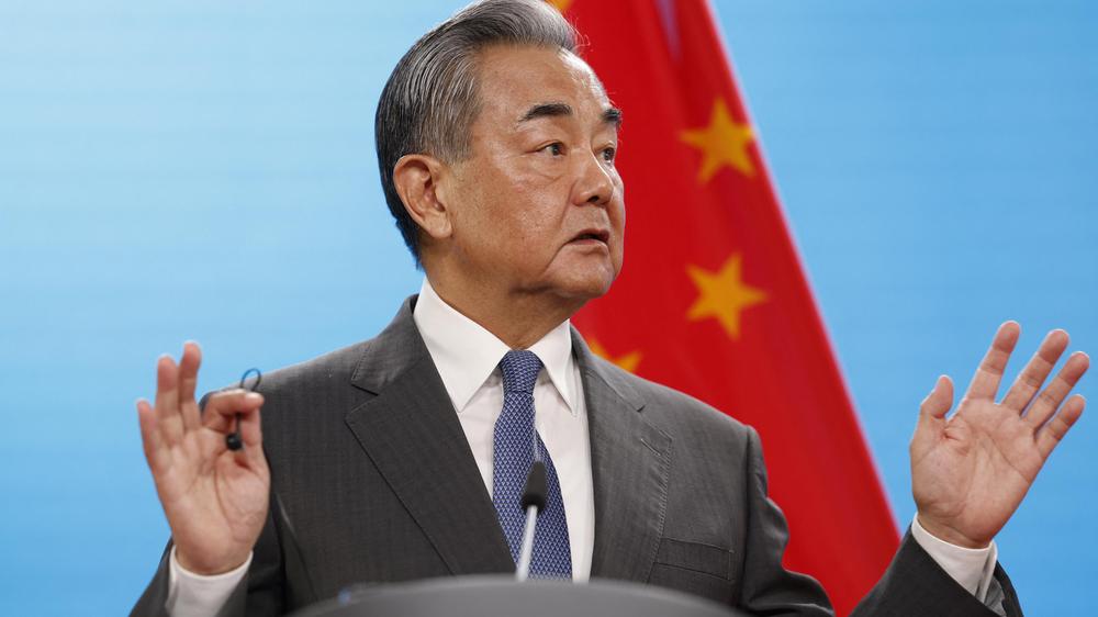  Chinas Außenminister Wang Yi Anfang Juli in Berlin