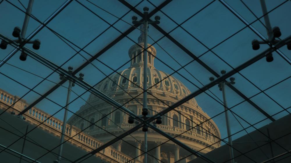  Das US-Kapitol während der Verfahrensabstimmung über den sogenannten One Big Beautiful Bill Act in Washington D. C.