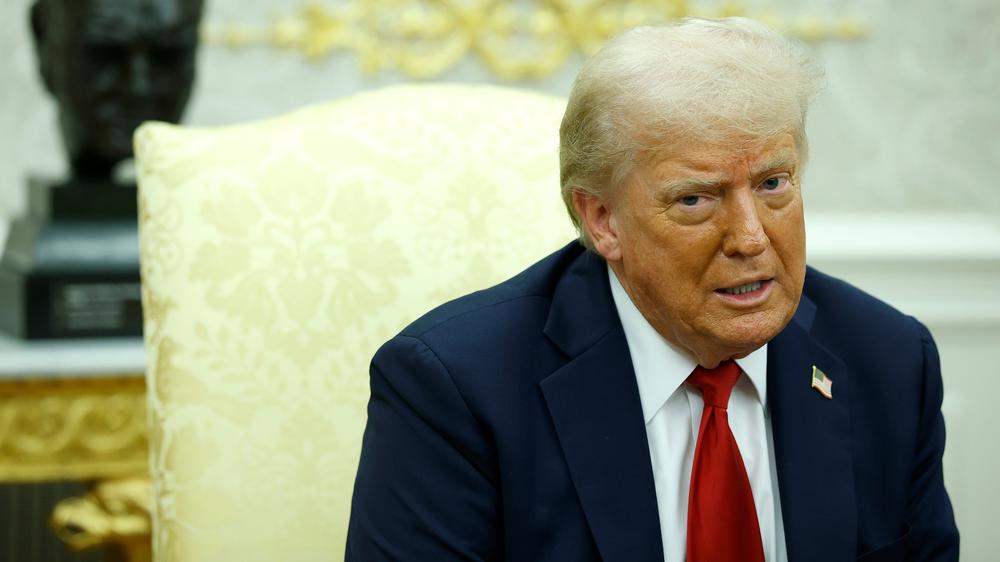  Donald Trump am 14. Juli im Weißen Haus