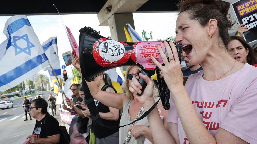  In ganz Israel kam es heute zu Demonstrationen gegen den Krieg im Gazastreifen.