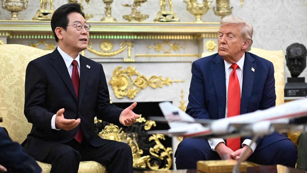  Südkoreas Präsident Lee Jae Myung hat ein Treffen zwischen US-Präsident Donald Trump und Nordkoreas Machthaber Kim Jong Un ins Spiel gebracht.