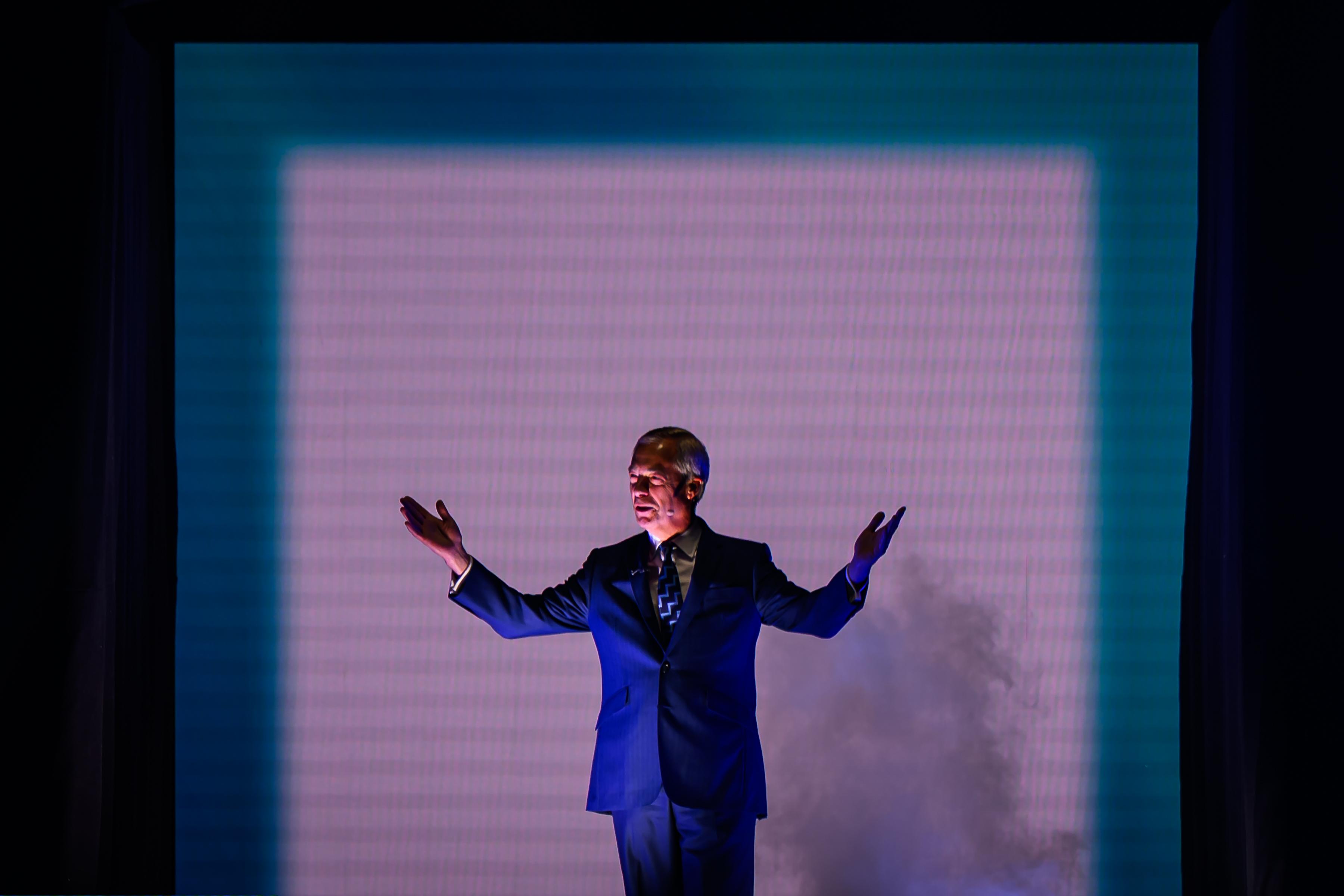 Keir Starmer: Nigel Farage, Parteichef von Reform UK, am 5. September in Birmingham