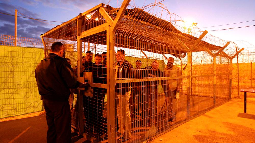 Palästinensische Gefangene: Palästinensische Gefangene in einem früheren Austausch (Archiv)