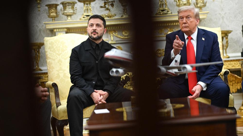 Krieg in der Ukraine: Wolodymyr Selenskyj und Donald Trump bei einem Treffen im Weißen Haus im August dieses Jahres