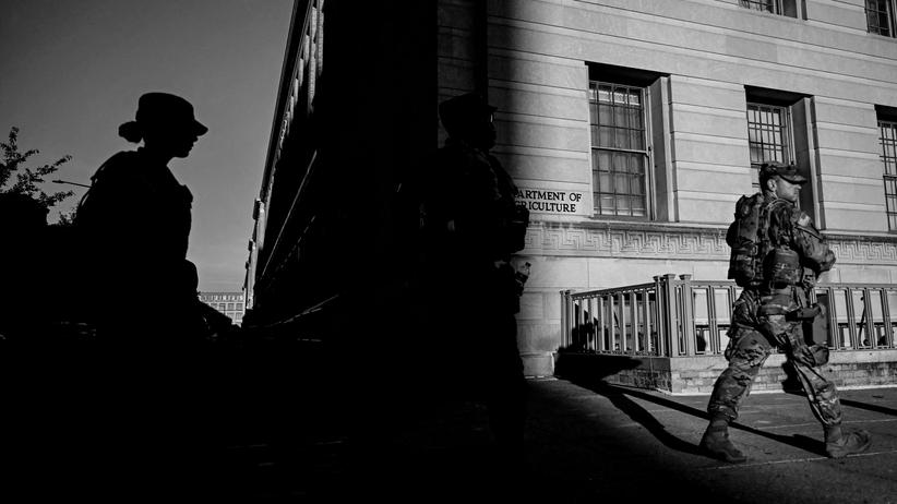 US-Regierung: Die von Donald Trump gegen den Willen der Stadt entsandte Nationalgarde in Washington, D. C.