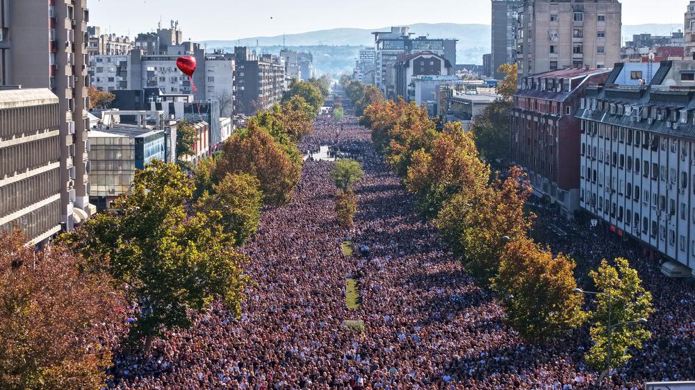  Die Protestbewegung wirft der Regierung Korruption vor.