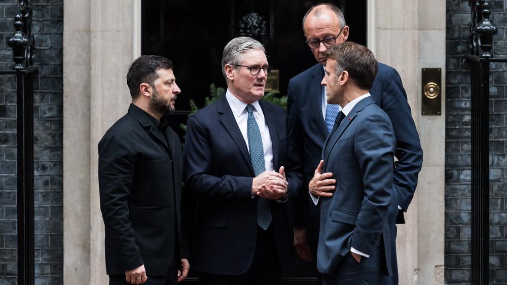  Wolodymyr Selenskyj und seine europäischen Verbündeten wollen sich mit Donald Trump auf gemeinsamen Plan einigen.