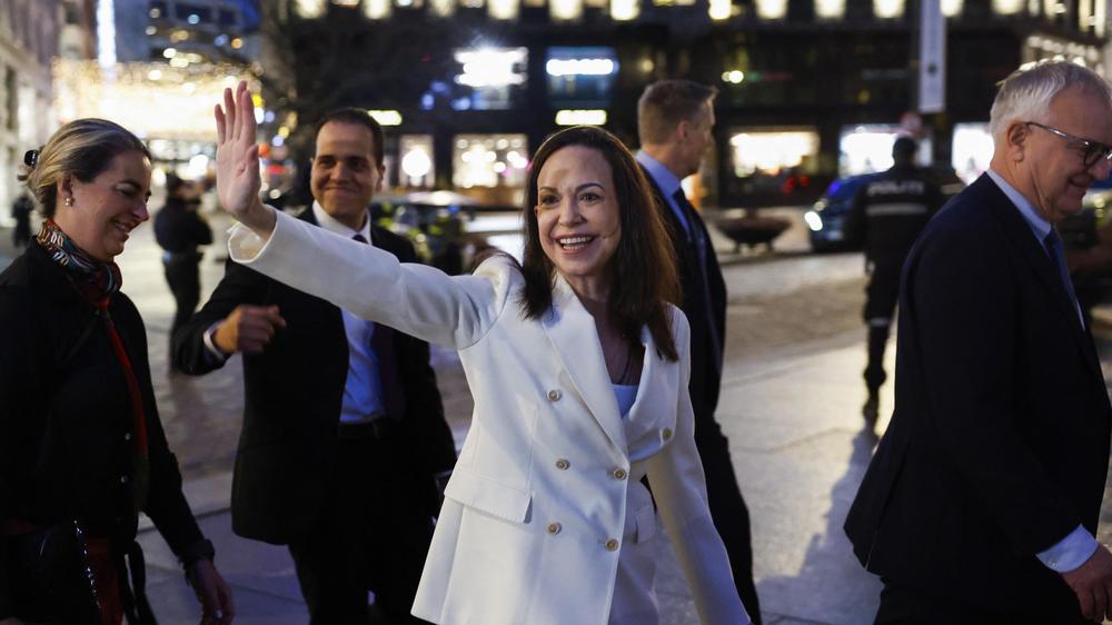  Sie wisse nichts über eine mögliche Invasion der USA in Venezuela, sagt die venezolanische Oppositionspolitikerin María Corina Machado.