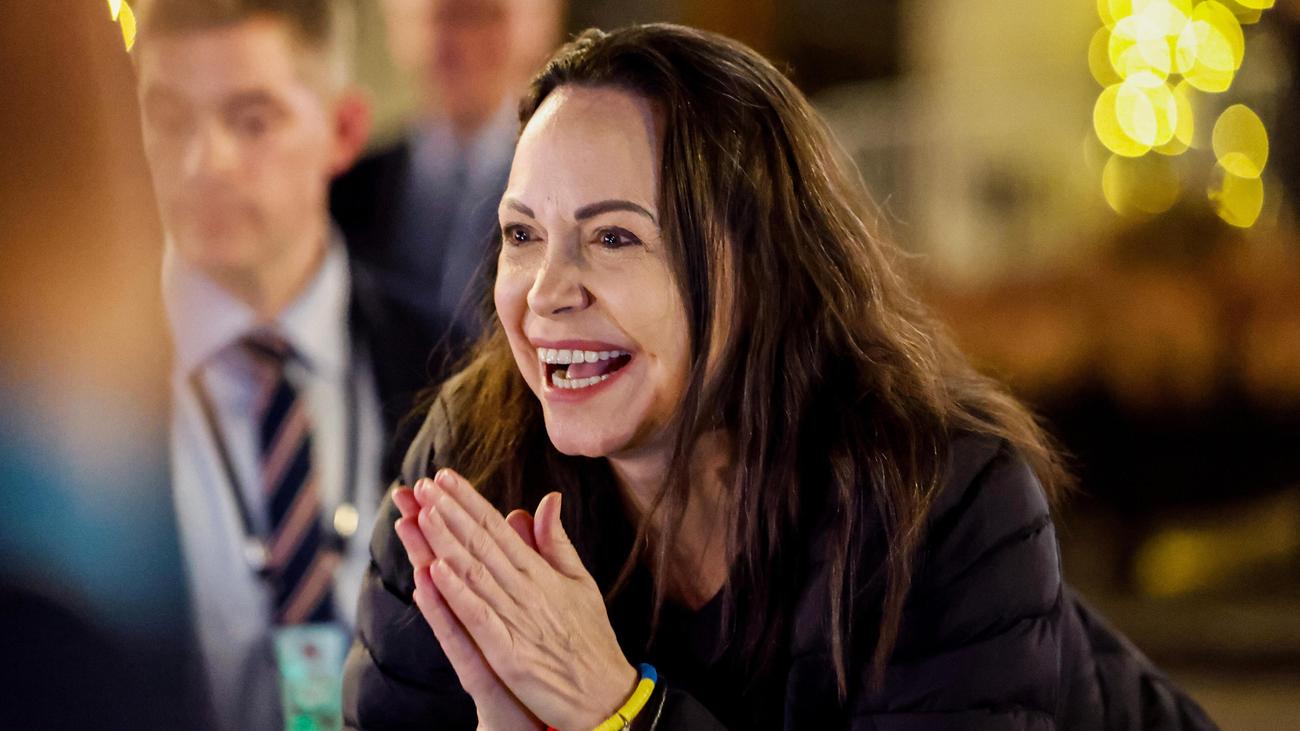 Friedensnobelpreisträgerin: María Corina Machado ist in Oslo eingetroffen