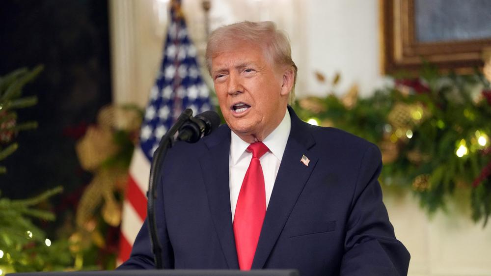  Donald Trump verkündete bei seiner TV-Ansprache wenig Neues.