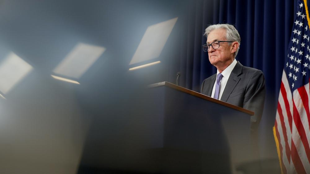 Federal Reserve: Jerome Powell bei einer Pressekonferenz im Dezember: Der US-Notenbankchef ist laut eigener Aussage Ziel von Ermittlungen.