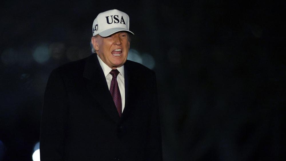 Venezuela: US-Präsident Donald Trump nach seiner Rückkehr ins Weiße Haus am Sonntagabend