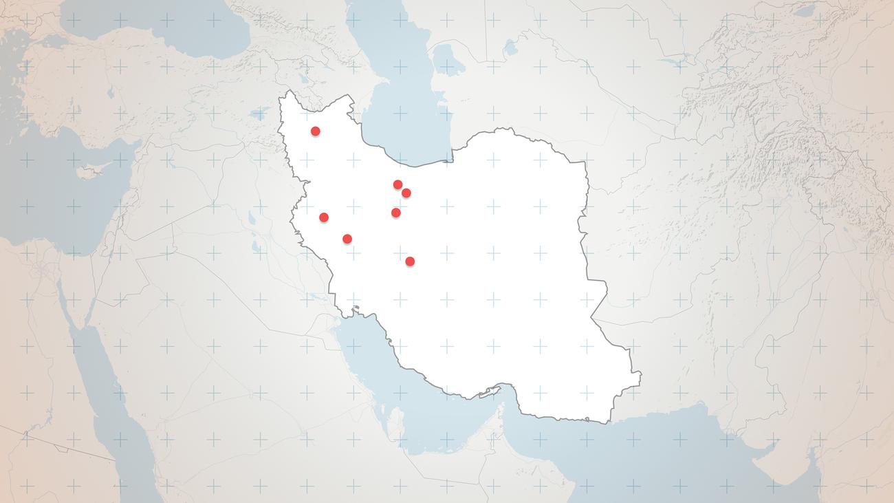 Angriff auf den Iran: Aktuelle Karten zum Angriff auf den Iran