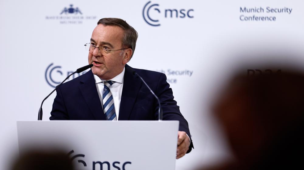  Bundesverteidigungsminister Boris Pistorius bei seiner Rede auf der Münchner Sicherheitskonferenz