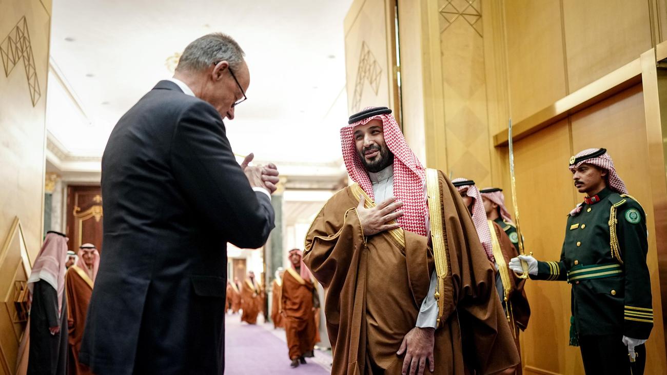 Saudi-Arabien: Friedrich Merz trifft Kronprinzen Mohammed bin Salman