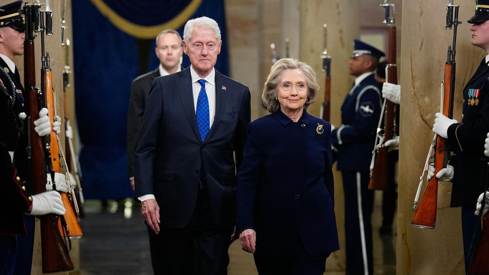  Bill und Hillary Clinton bei der Amtseinführung von US-Präsident Donald Trump am 20. Januar 2025