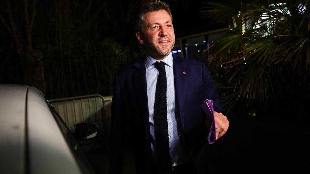 French local elections: Franck Allisio of the real Rassemblement National after the first round of local elections in France; Allisio could become mayor of Marseille.