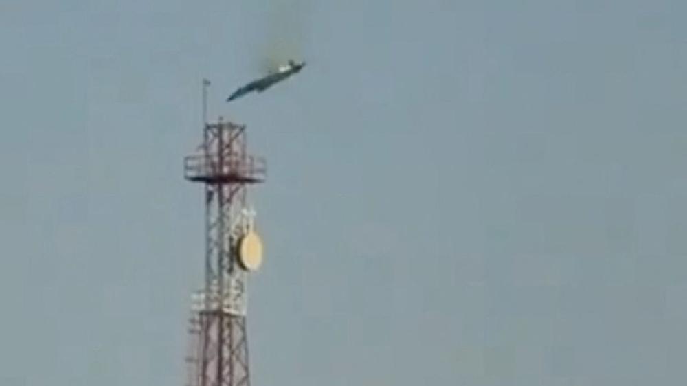  Videoaufnahmen zeigen Abstürze von Kampfjets über kuwaitischem Gebiet – hier über Al-Jahra, gut 40 Kilometer westlich von Kuwait-Stadt.