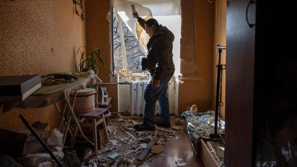  In einer Wohnung in Odessa nach dem Angriff Russlands