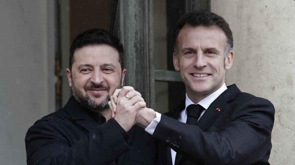 Wolodymyr Selenskyj Volodymyr Zelenskyy Emmanuel Macron