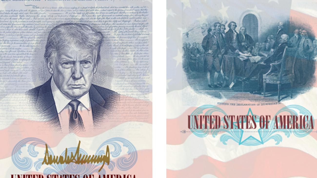 Donald Trump: US-Regierung plant Reisepässe mit Abbildung von Donald Trump 