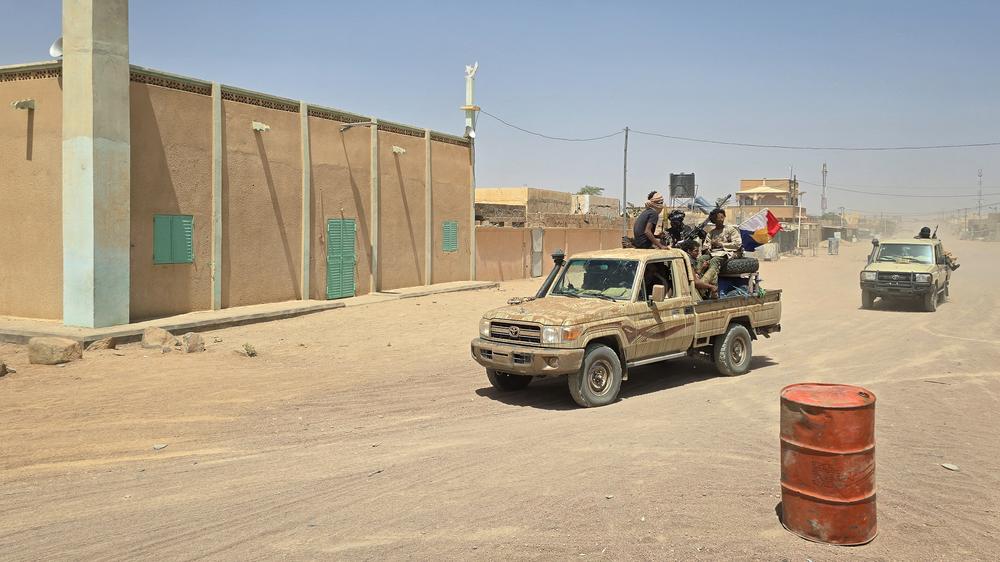  Tuareg-Rebellen der Front de libération de l’Azawad (FLA) Ende April 2026 in Kidal