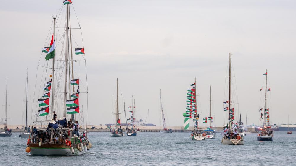  Die »Global Sumud Flotilla« ist auf dem Weg in den Gazastreifen von der israelischen Marine aufgehalten worden.