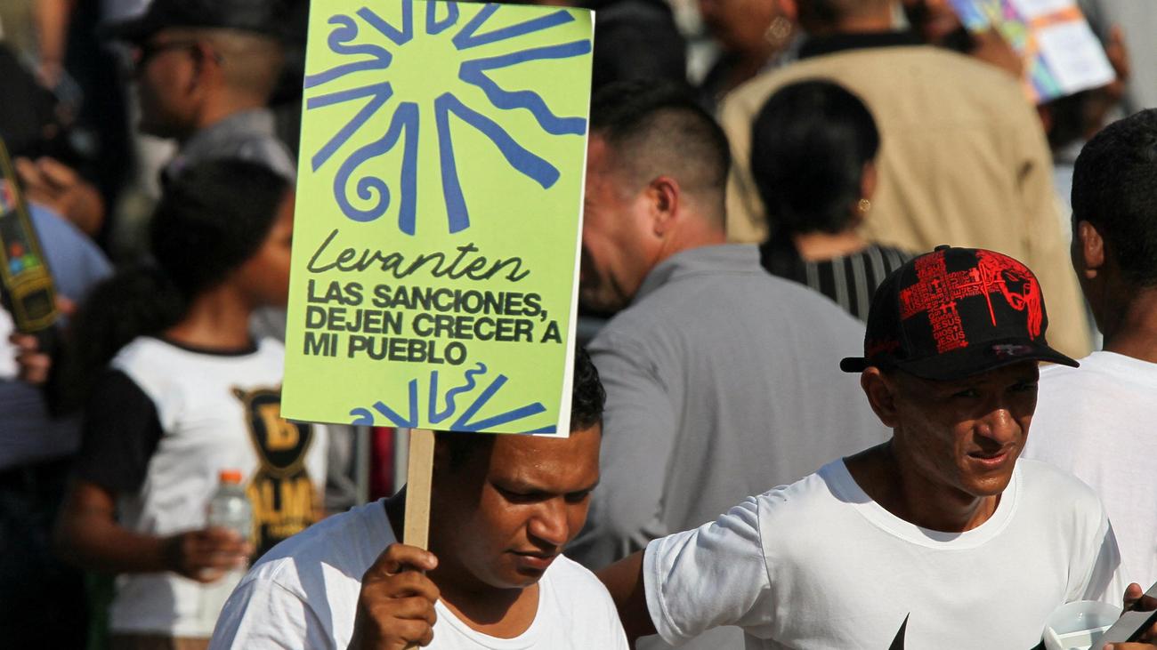 Venezuela: Landesweite Protestmärsche gegen US-Sanktionen 