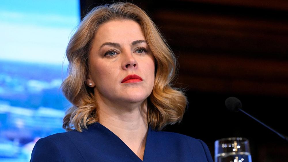  Evika Siliņa sprach von einer schwierigen, aber richtigen Entscheidung.