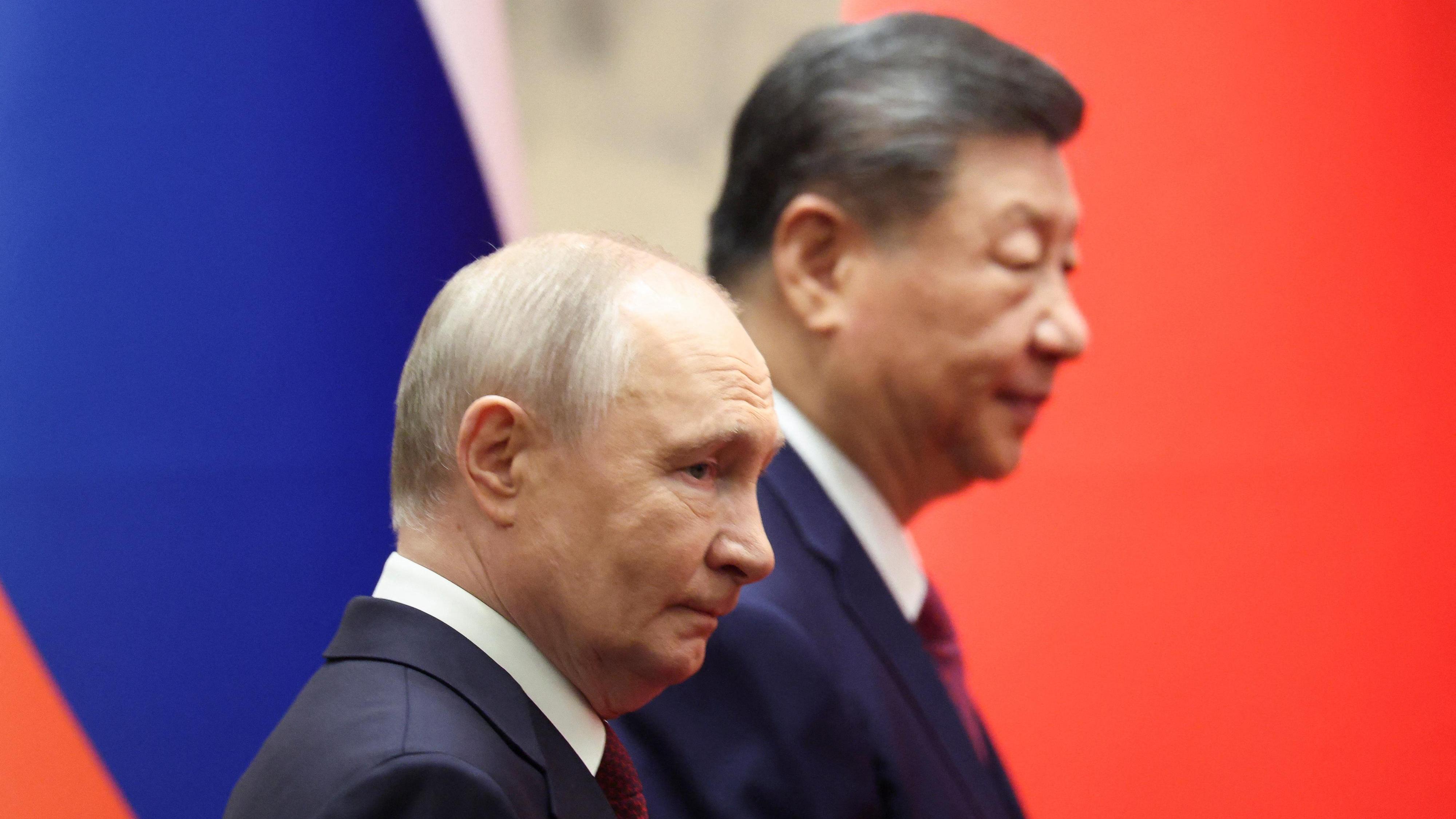 Lage in der Ukraine: Wladimir Putin und Xi Jinping am 20. Mai in Peking